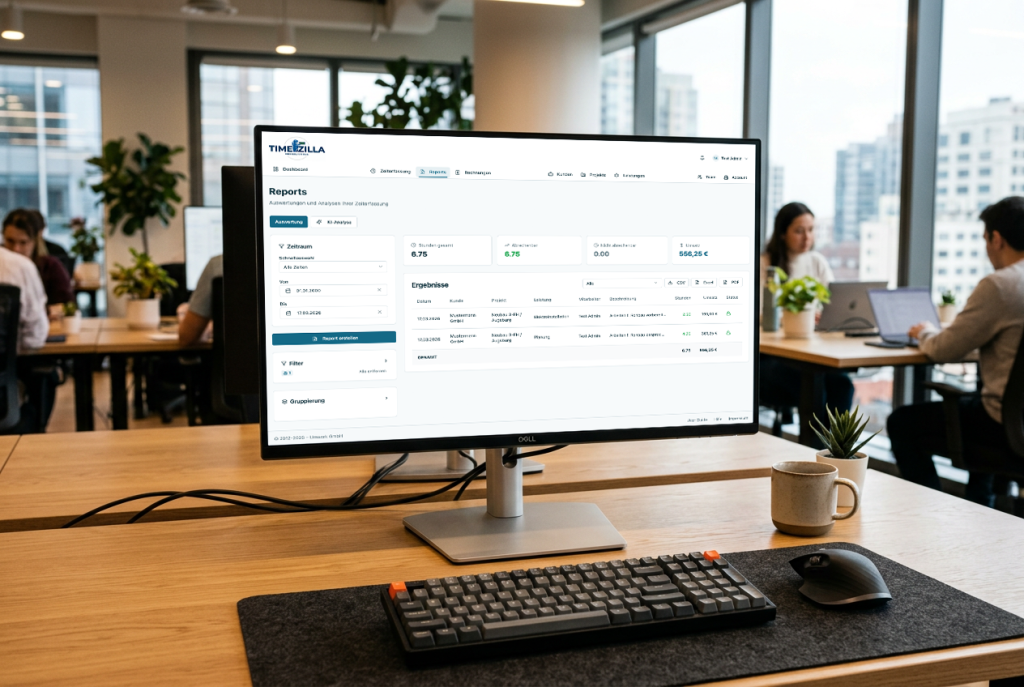 Timezilla - Ansicht Reports